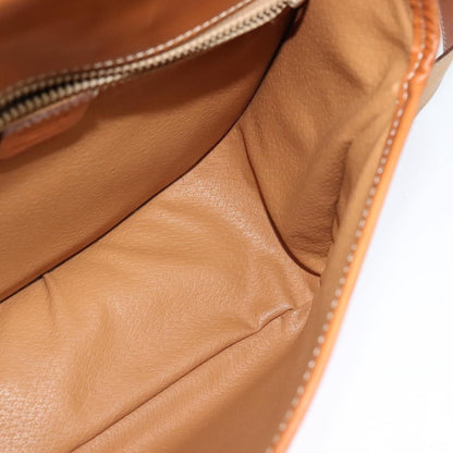 Celine Macadam Shoulder Bag PVC Leather, BROWN, CANVAS, Shoulder bag