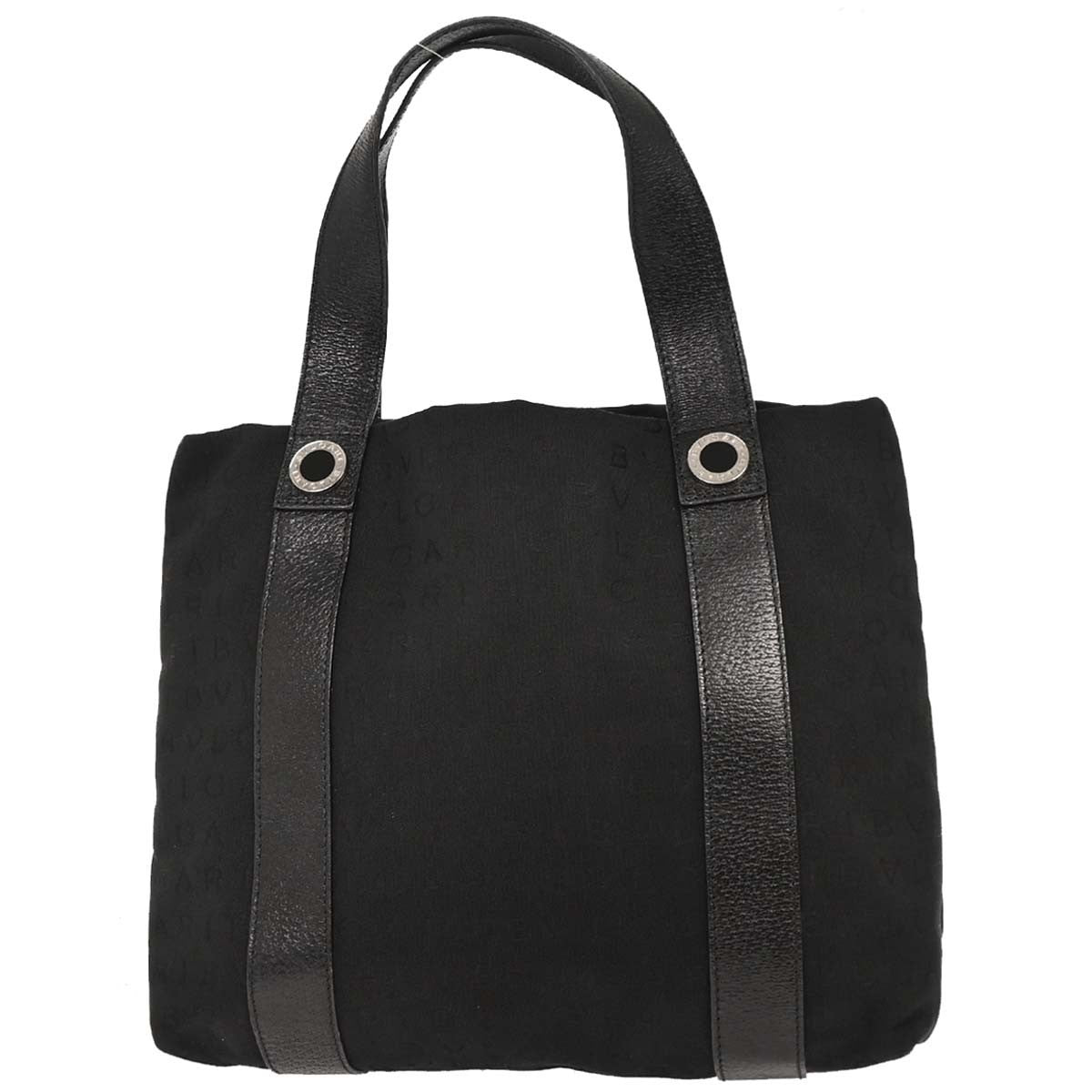 Bvlgari Logomania Tote bag Canvas, BLACK, CANVAS, Tote bag
