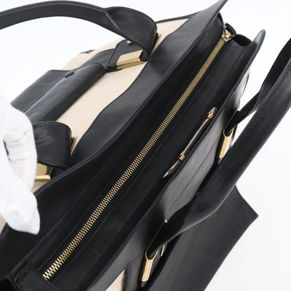 Chloe Alice Satchel Leather, BLACK, LEATHER, Handbag