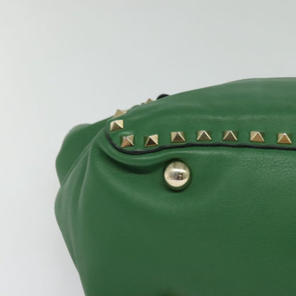 Valentino Garavani Rockstud Tote Soft Leather, GREEN, LEATHER, Tote bag