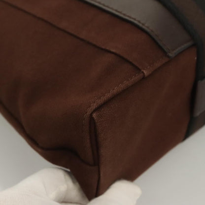 Hermes Troca Horizontal Tote Canvas, BROWN, CANVAS, Tote bag