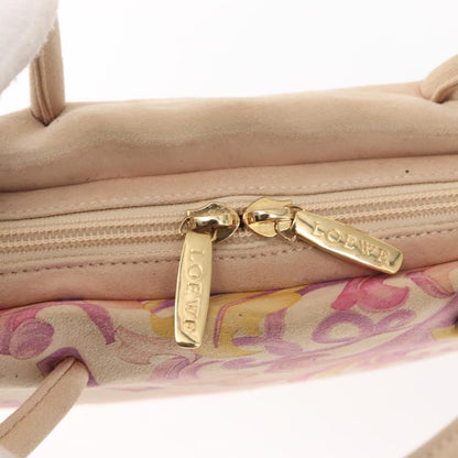 Loewe Vintage Handbag Leather, BEIGE, SUEDE, Handbag