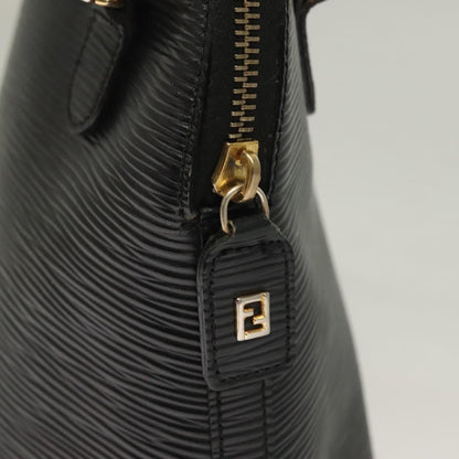 Fendi Vintage Top Handle Dome Bag Leather, BLACK, LEATHER, Handbag
