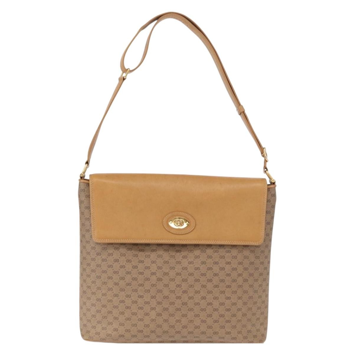 Gucci Micro GG supreme shoulder bag GG canvas, BEIGE, CANVAS, Shoulder bag