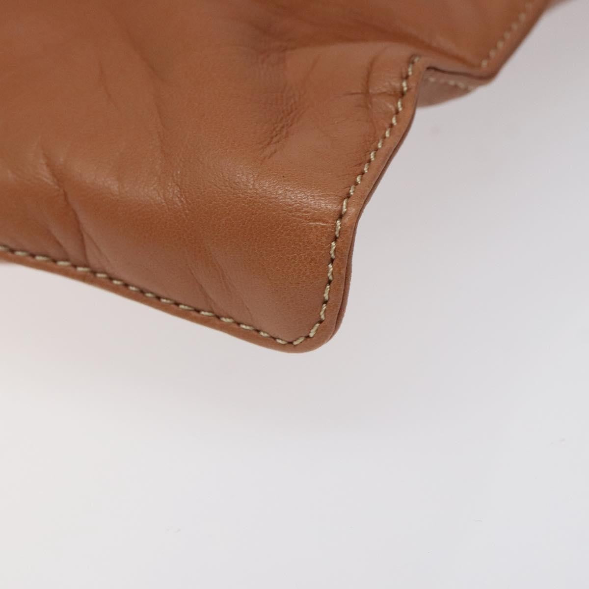 Loewe Anagram handbag Leather, BROWN, LEATHER, Handbag