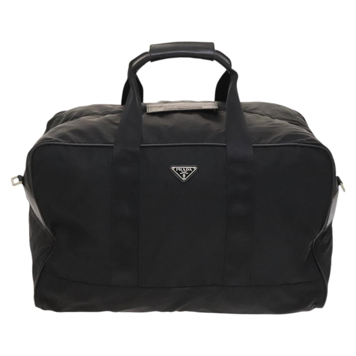 Prada Boston Bag Tessuto, BLACK, NYLON, Travel bag