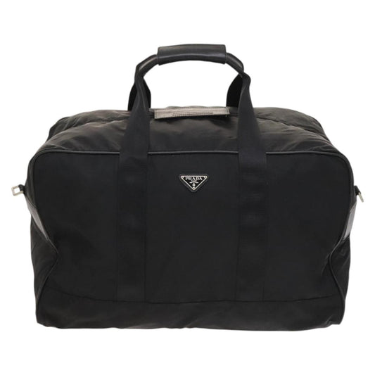 Prada Boston Bag Tessuto, BLACK, NYLON, Travel bag