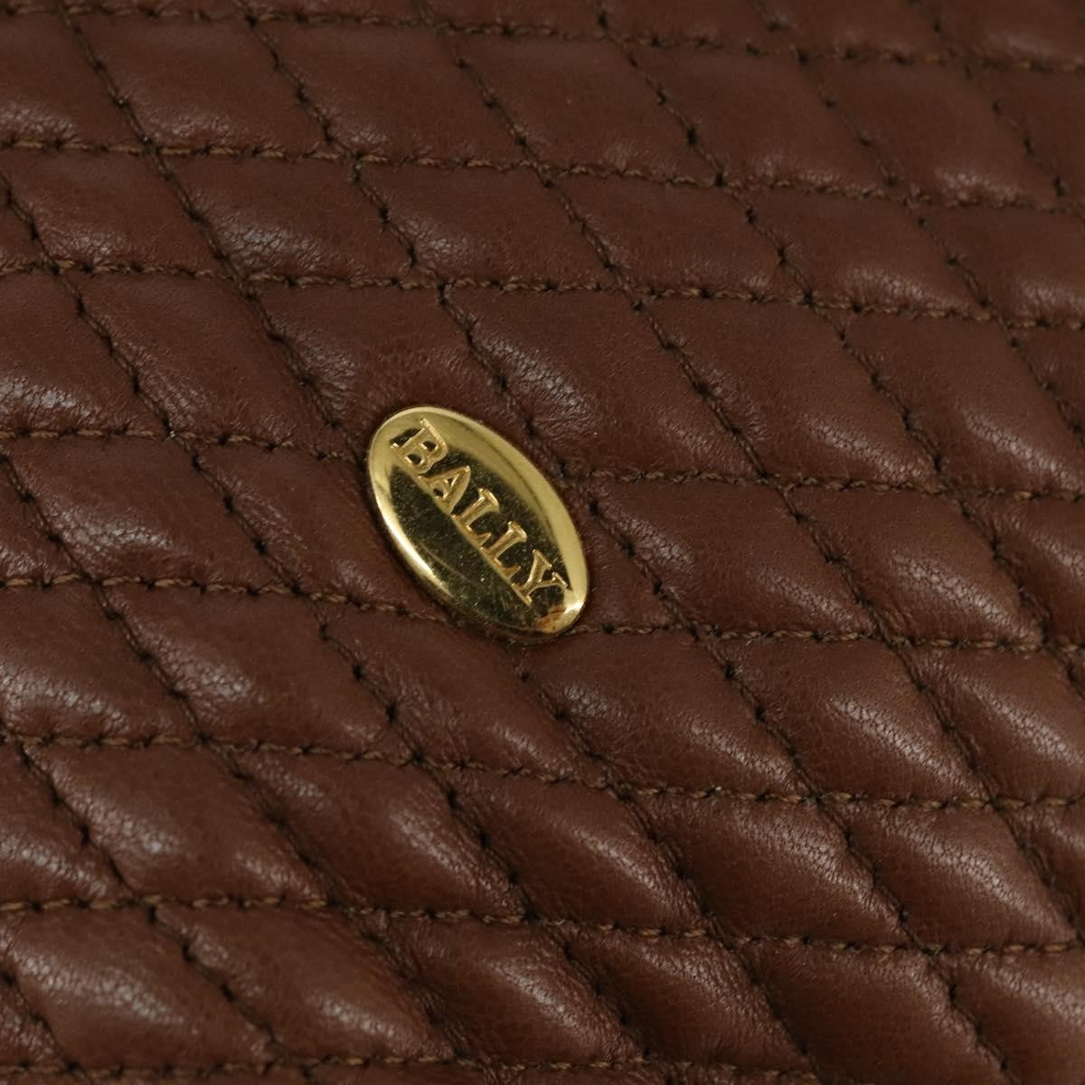 Bally Vintage Tote Bag Leather, BROWN, LEATHER, Tote bag