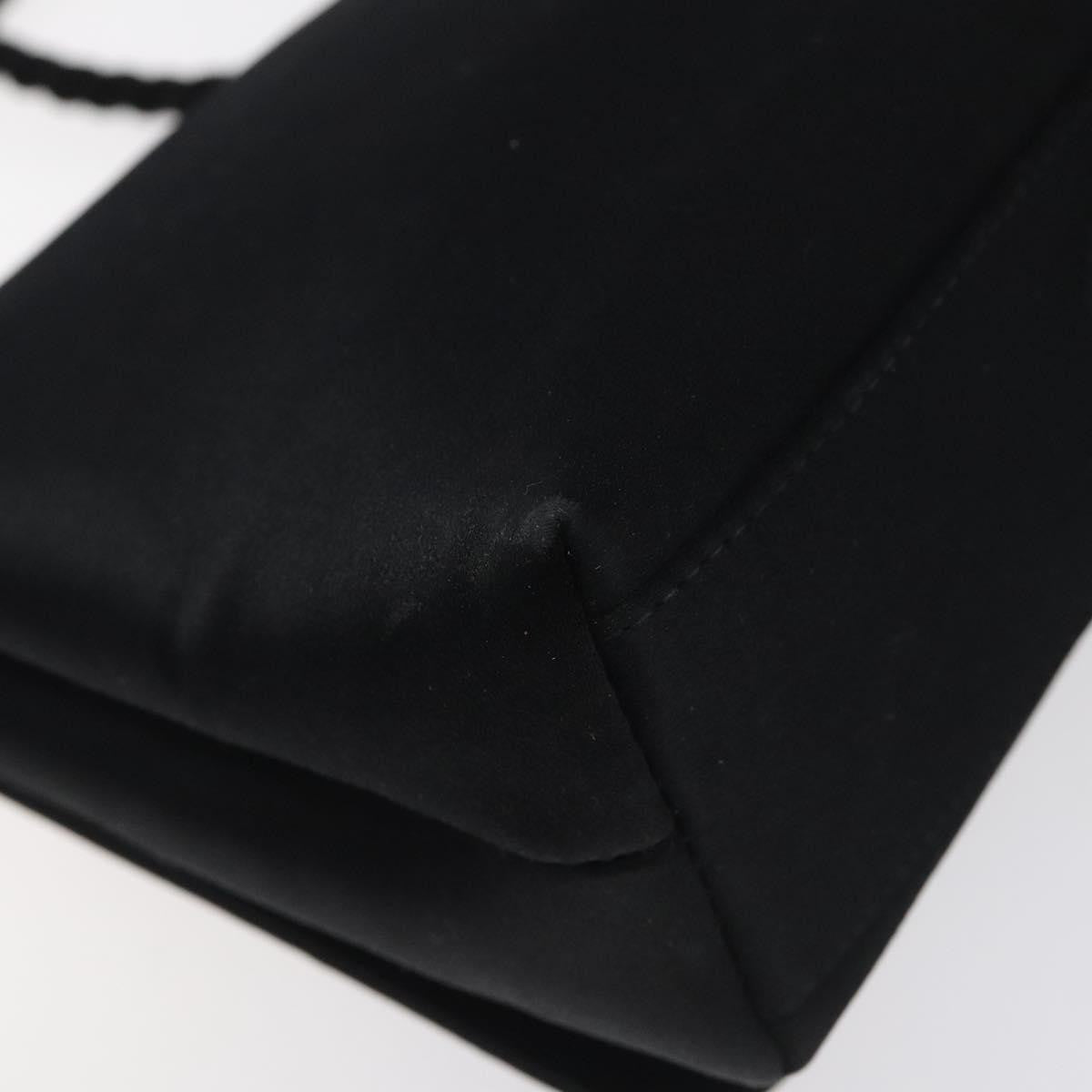 Chanel Vintage Camellia Flap Crossbody Bag Silk, BLACK, SILK, Shoulder bag