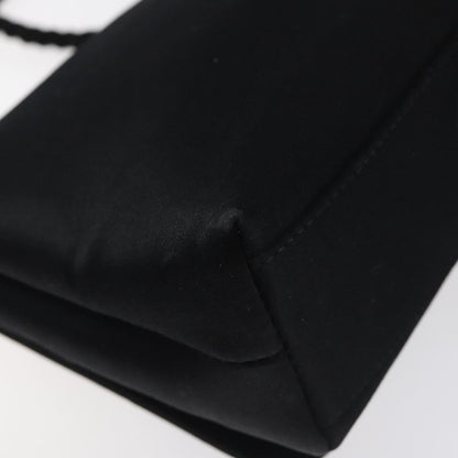 Chanel Vintage Camellia Flap Crossbody Bag Silk, BLACK, SILK, Shoulder bag