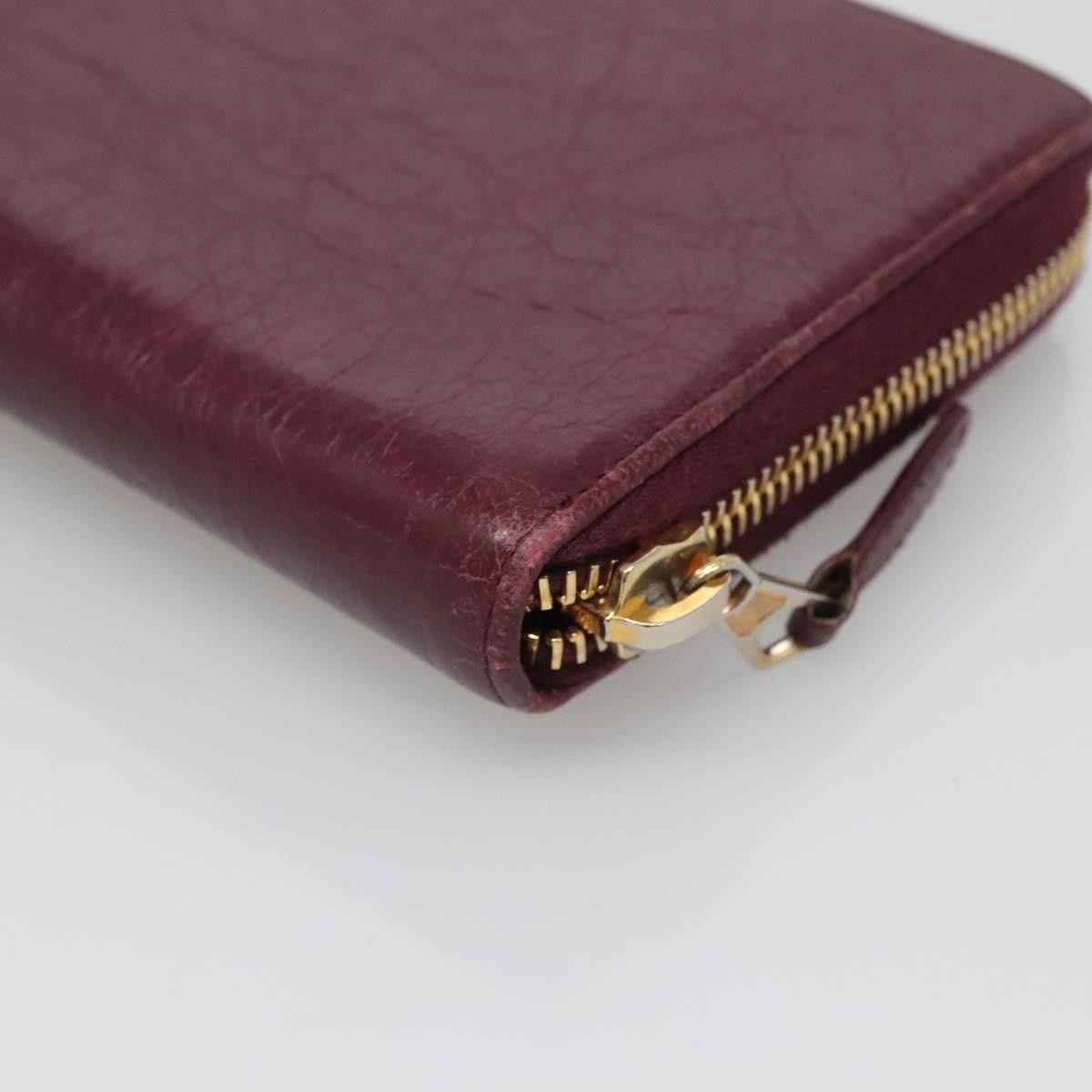 Balenciaga Classic Continental Zip Around Wallet Leather, PURPLE, LEATHER, Wallets