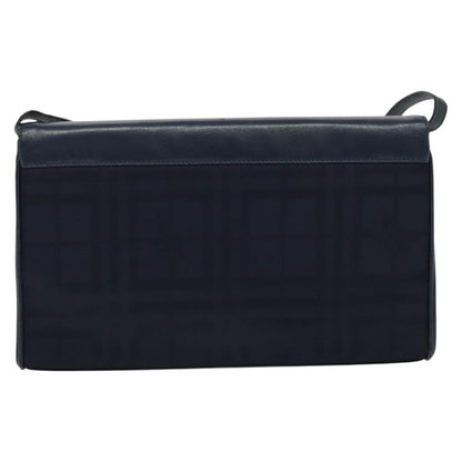 Burberry Flap Shoulder Bag Canvas, NAVY, CANVAS, Shoulder bag
