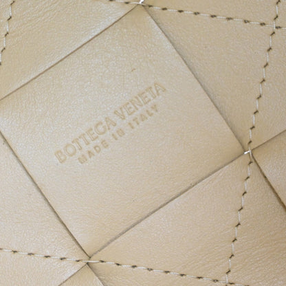 Bottega Veneta Cassette Bucket Bag Maxi Intrecciato Leather, BEIGE, LEATHER, Shoulder bag
