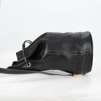 Hermes HERMES Shoulder Bag Leather, BLACK, LEATHER, Shoulder bag