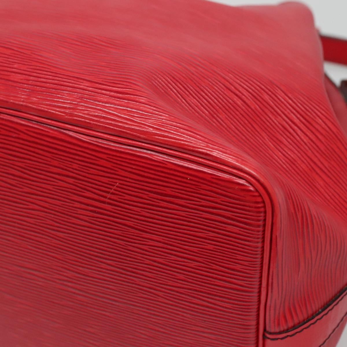 Louis Vuitton Bicolor Petit Noe Handbag Epi Leather, RED, LEATHER, Shoulder bag