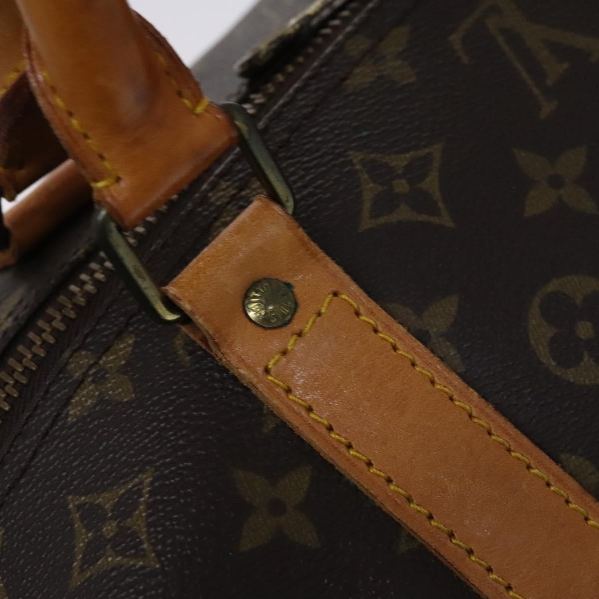 Louis Vuitton Keepall Bag Monogram Canvas, BROWN, CANVAS, Travel bag