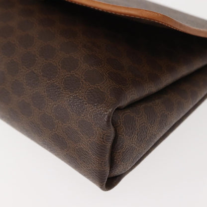 Celine Vintage Macadam Shoulder Bag Canvas, BROWN, CANVAS, Shoulder bag