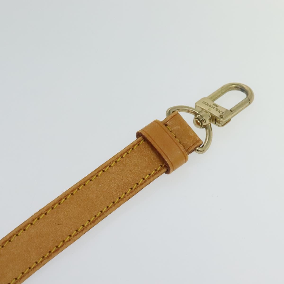 Louis Vuitton Adjustable Shoulder Strap Vachetta Leather, BEIGE, LEATHER, Straps