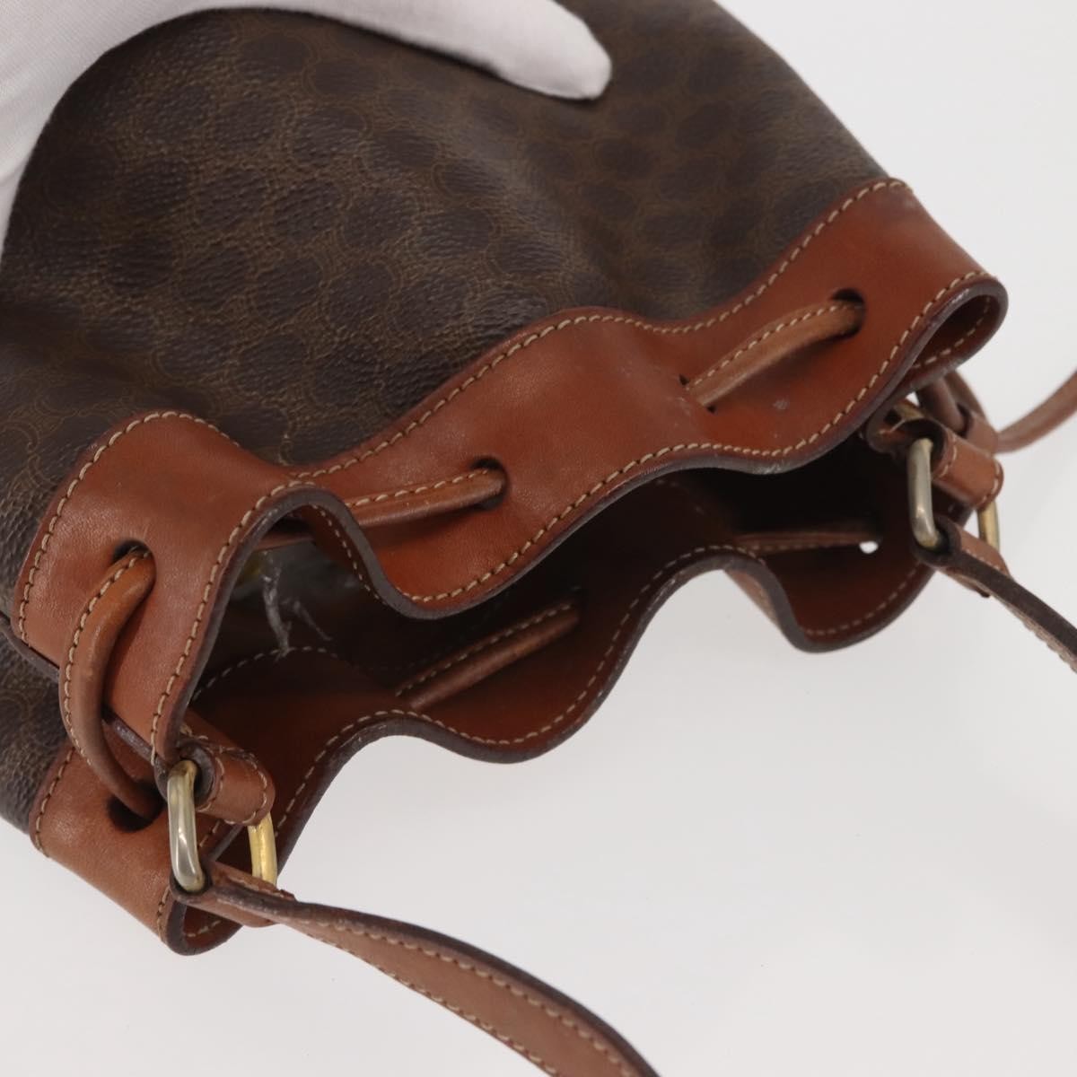 Celine Vintage Shoulder Bag Canvas, BROWN, CANVAS, Shoulder bag