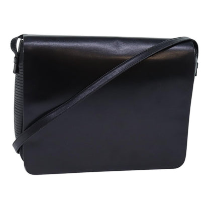 Salvatore Ferragamo Vintage Shoulder Bag Leather, Black, Leather, Shoulder Bag