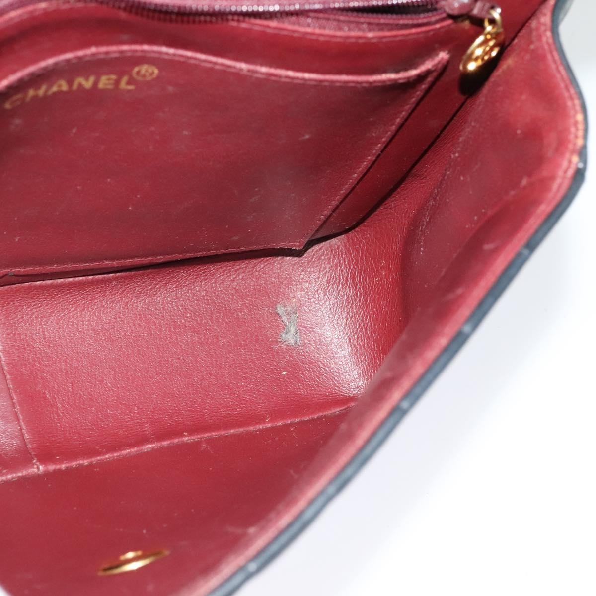 Chanel Vintage Vertical CC Flap Bag Leather, BLACK, LEATHER, Shoulder bag