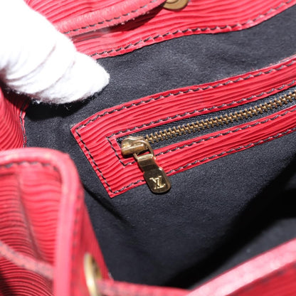Louis Vuitton Petit Noe Handbag Epi Leather, RED, LEATHER, Shoulder bag