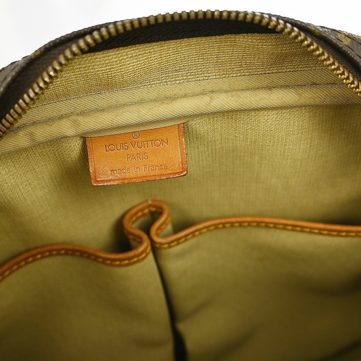 Louis Vuitton Deauville Handbag Monogram Canvas, BROWN, CANVAS, Handbag