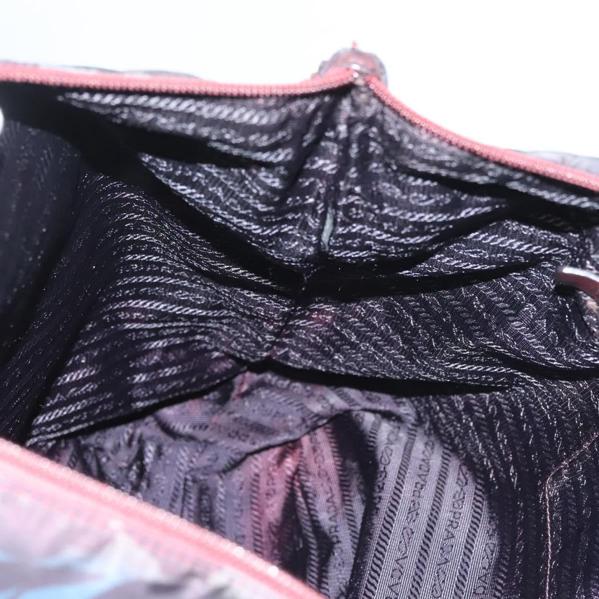 Prada Convertible Tote Printed Tessuto with Saffiano, BLUE, NYLON, Tote bag