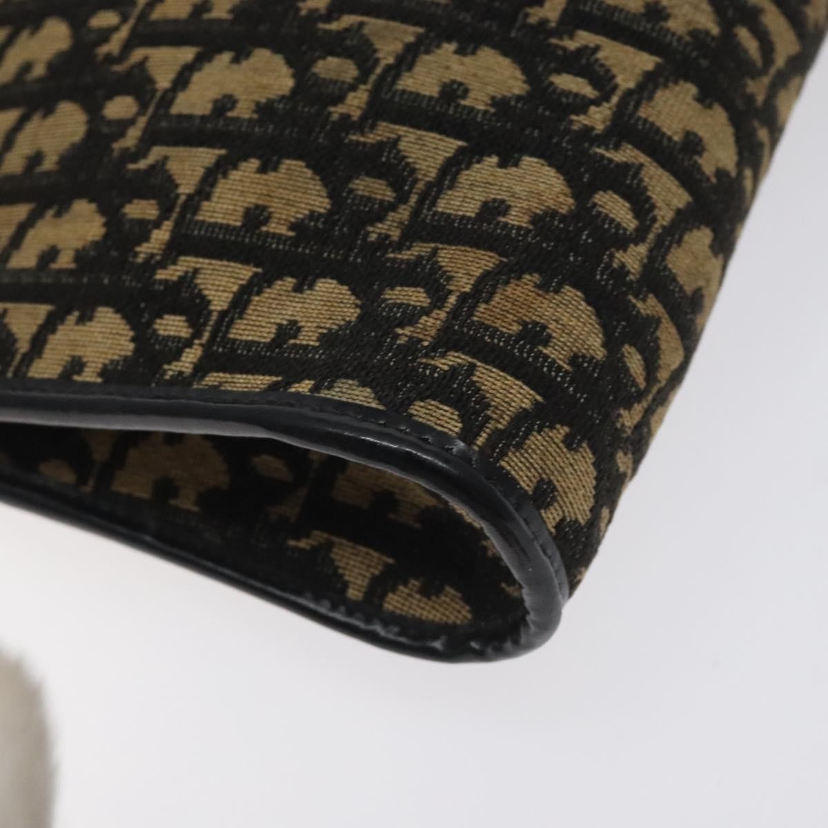 Christian Dior Vintage Trotter Shoulder Bag Canvas, NAVY, CANVAS, Shoulder bag