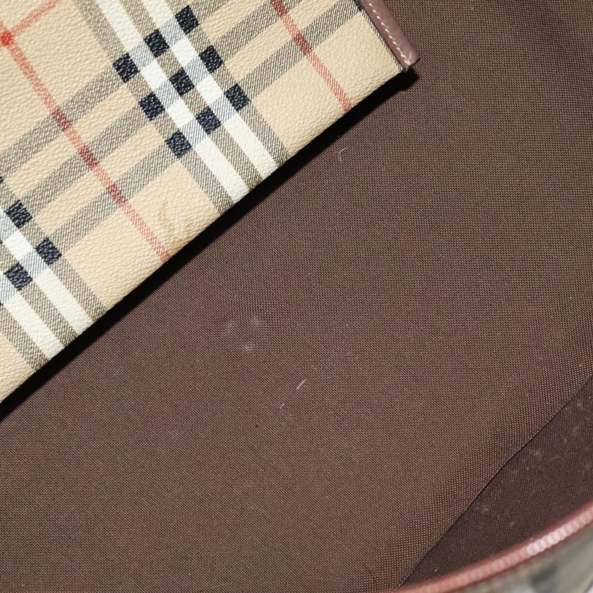 Burberry Convertible Weekend Duffle Bag Haymarket Coated Canvas, BEIGE, CANVAS, Travel bag