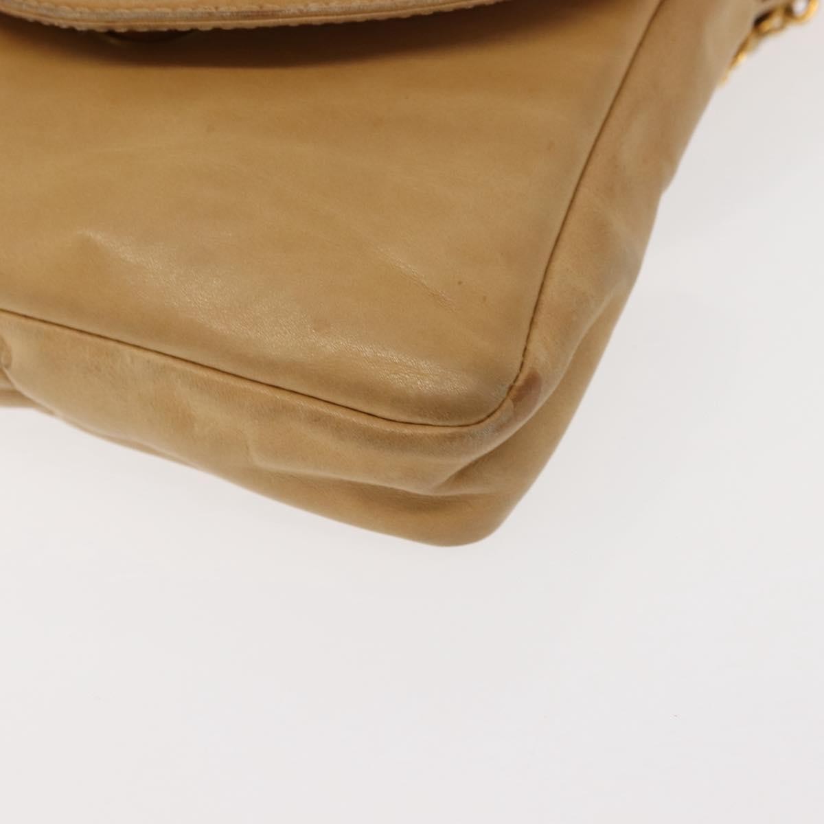 Chanel Vintage Flap Waist Bag Leather, BEIGE, LEATHER, Clutche & pouche