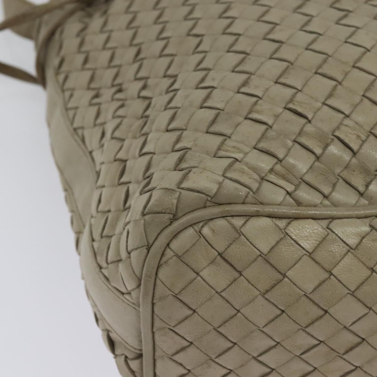 Bottega Veneta Drawstring Shoulder Bag Intrecciato Nappa, BEIGE, LEATHER, Shoulder bag