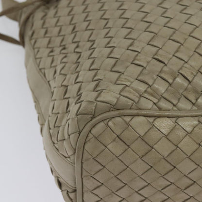 Bottega Veneta Drawstring Shoulder Bag Intrecciato Nappa, BEIGE, LEATHER, Shoulder bag