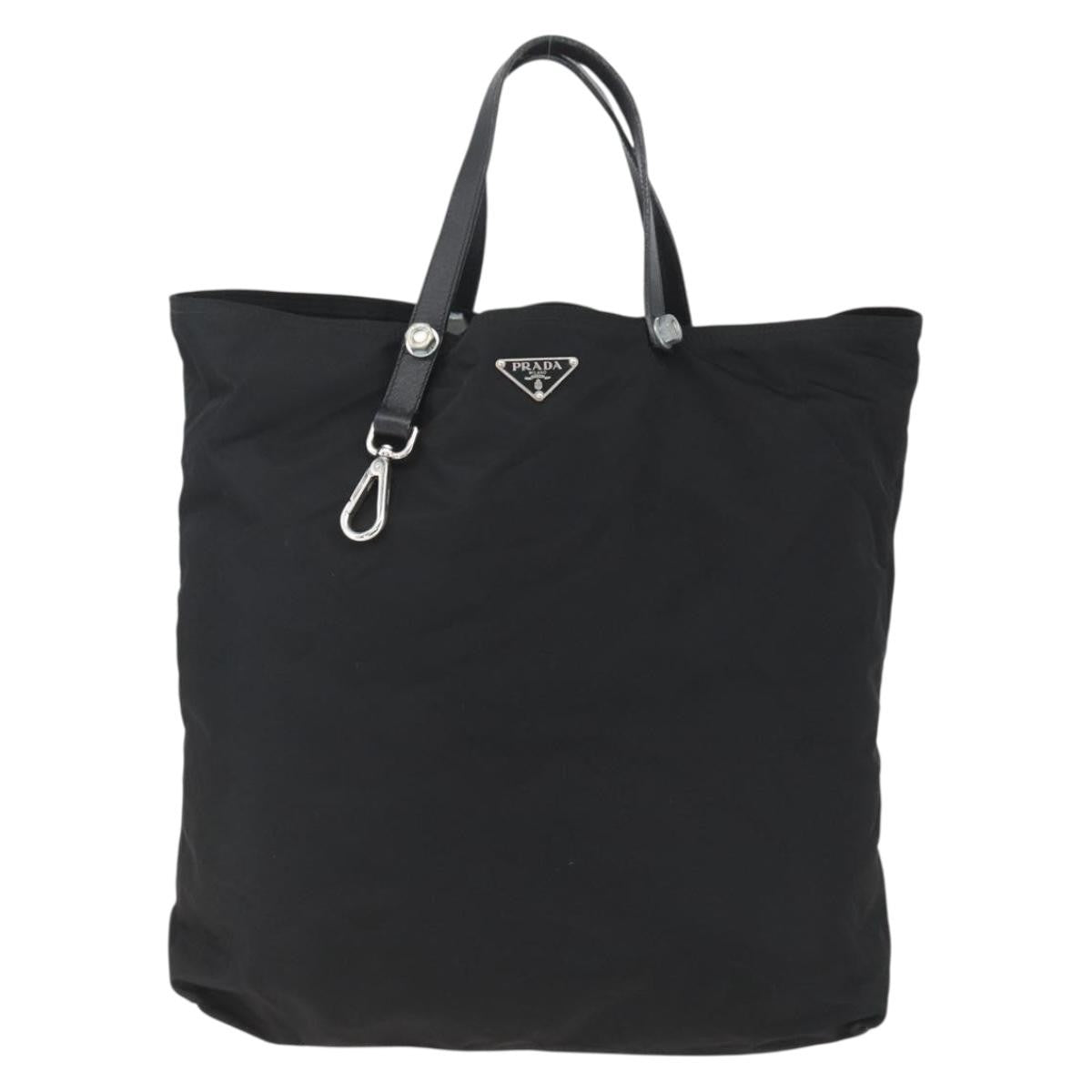 Prada Vintage Tote Tessuto, Black, Nylon, Tote Bag