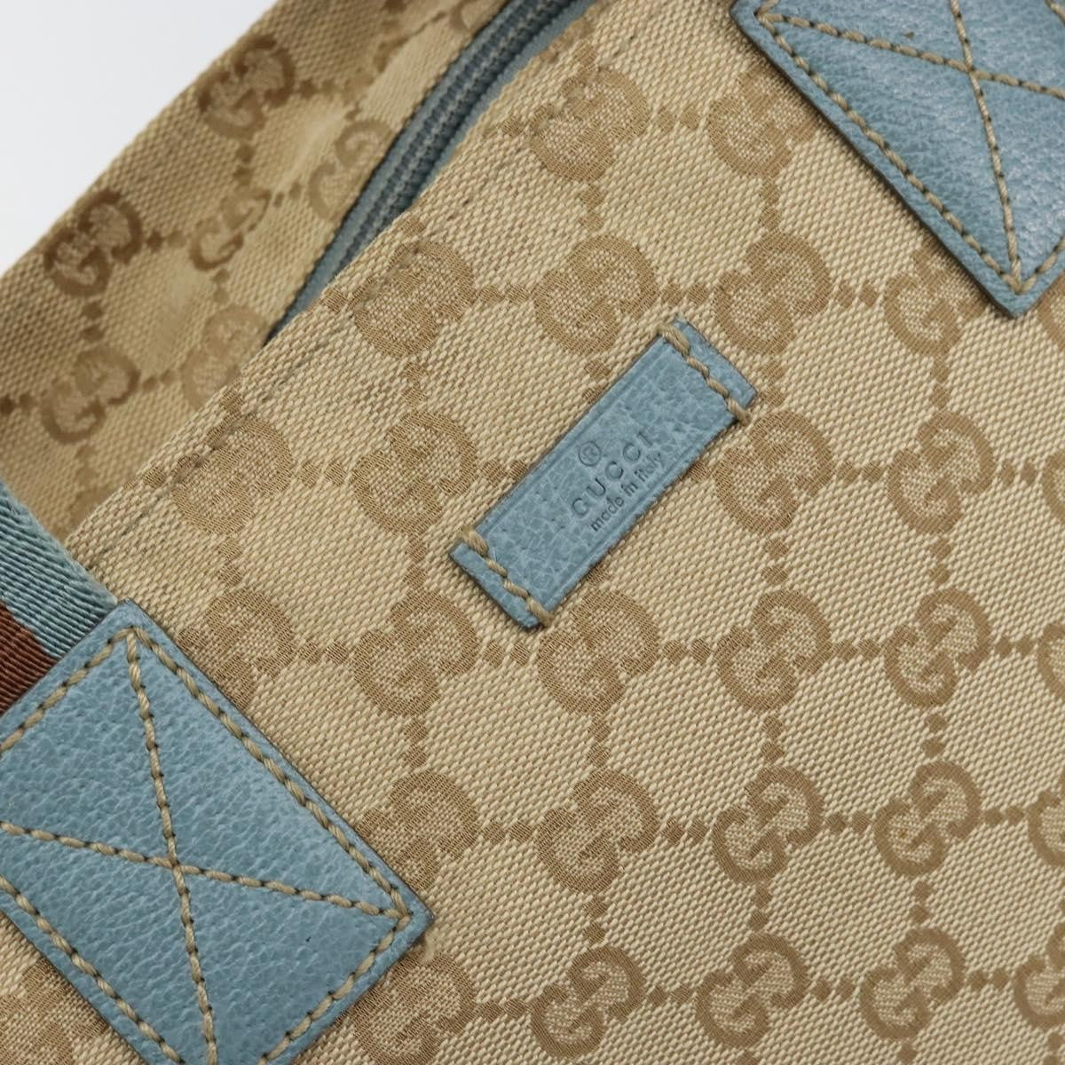 Gucci Web Zip Tote GG Canvas, BEIGE, CANVAS, Tote bag