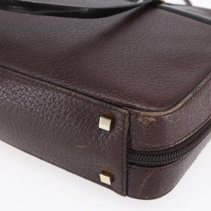 Christian Dior Vintage CD Handbag Leather, BROWN, LEATHER, Handbag