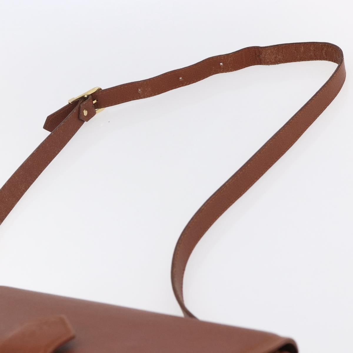 Saint Laurent Vintage Shoulder Bag Leather, BROWN, LEATHER, Shoulder bag