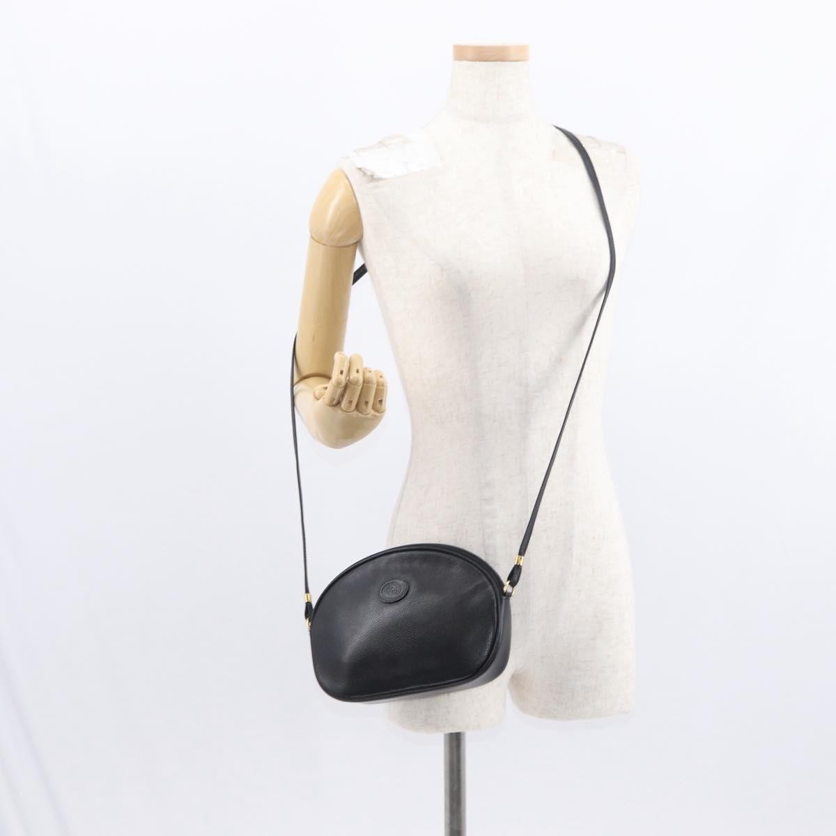 Gucci Vintage Shoulder Bag Leather, BLACK, LEATHER, Shoulder bag