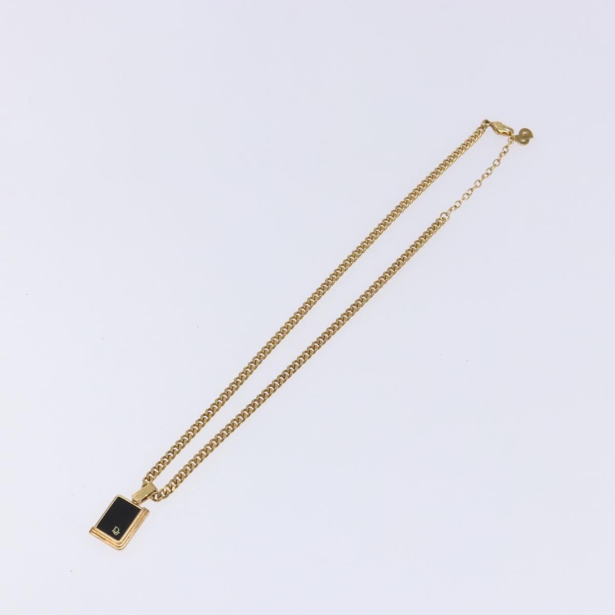 Christian Dior CD Pendant Necklace Gold-plated, GOLD, METAL, Necklace