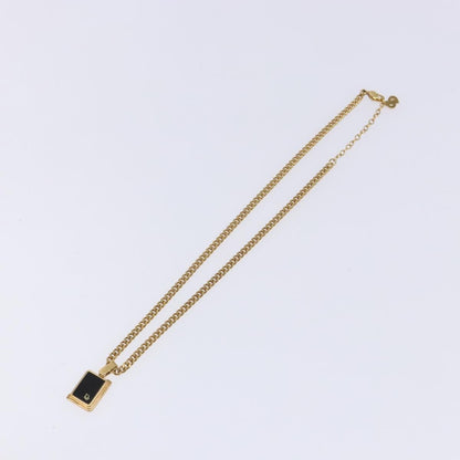 Christian Dior CD Pendant Necklace Gold-plated, GOLD, METAL, Necklace