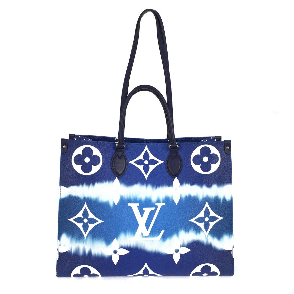 Louis Vuitton OnTheGo Tote Limited Edition Escale Monogram Giant, BLUE, CANVAS, Tote bag