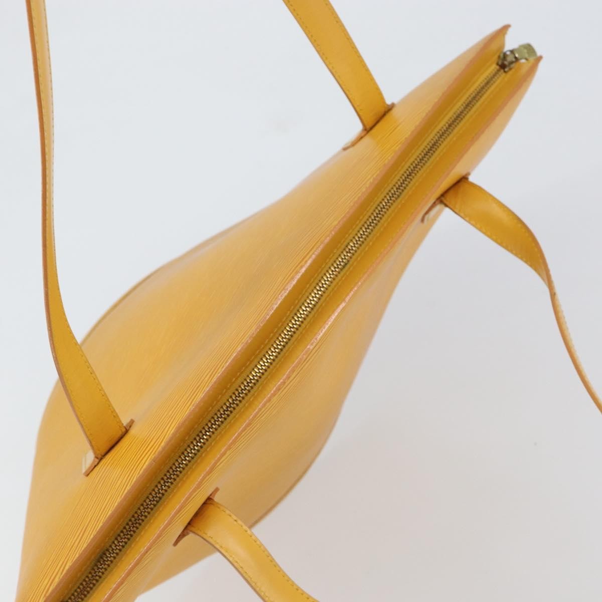 Louis Vuitton Saint Jacques Handbag Epi Leather, YELLOW, LEATHER, Shoulder bag