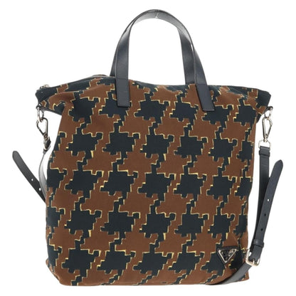 Prada Vintage Handbag Tessuto, BROWN, NYLON, Handbag