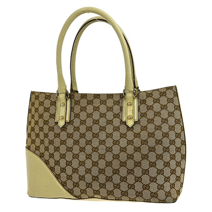 Gucci Hasler Tote GG Canvas, BEIGE, CANVAS, Tote bag