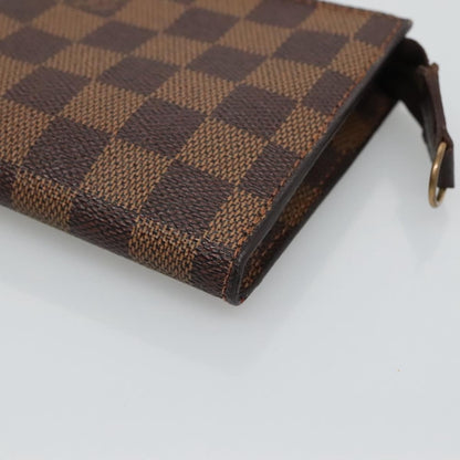 Louis Vuitton Marais Bucket Zip Pouch Damier, BROWN, CANVAS, Clutche & pouche