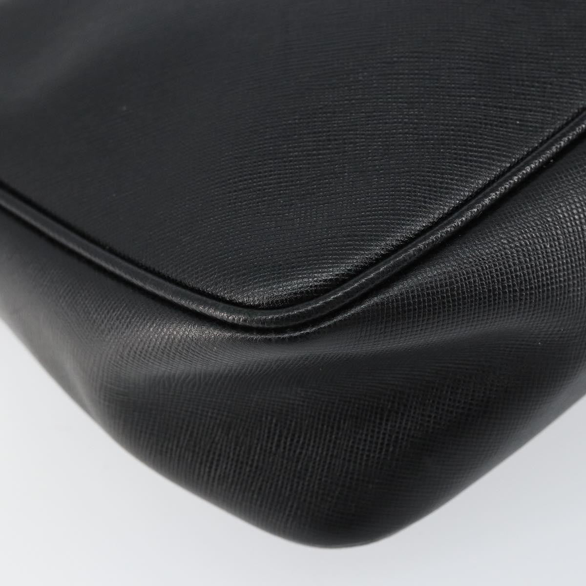 Salvatore Ferragamo Vintage Shoulder Bag Leather, BLACK, LEATHER, Shoulder bag