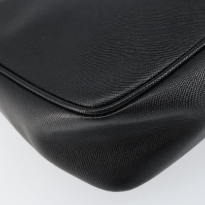 Salvatore Ferragamo Vintage Shoulder Bag Leather, BLACK, LEATHER, Shoulder bag