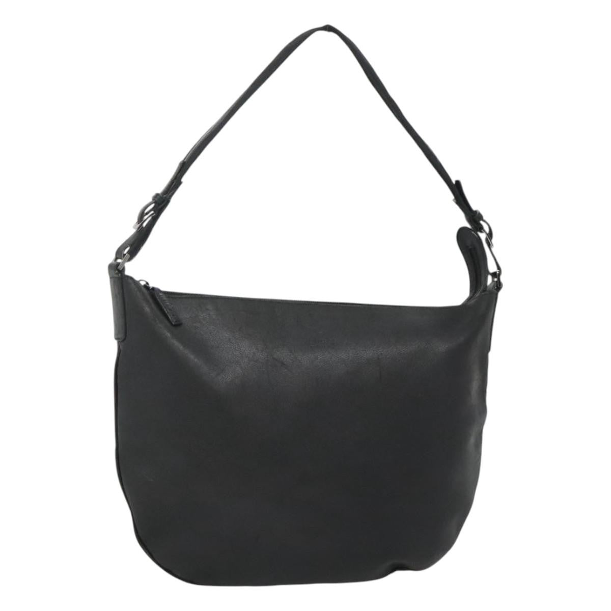 Gucci Vintage Shoulder Bag Leather, BLACK, LEATHER, Shoulder bag