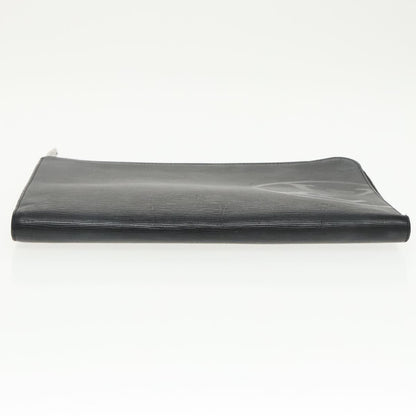 Louis Vuitton Pochette Jour Initials Epi Leather, BLACK, LEATHER, Clutche & pouche