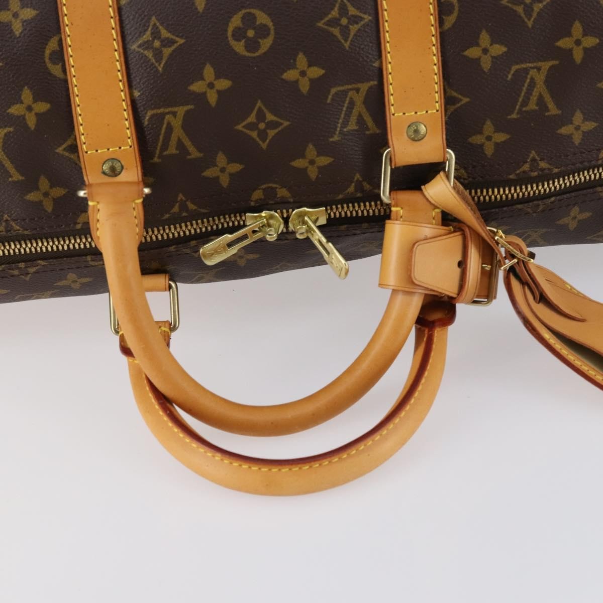 Louis Vuitton Keepall Bag Monogram Canvas, BROWN, CANVAS, Travel bag